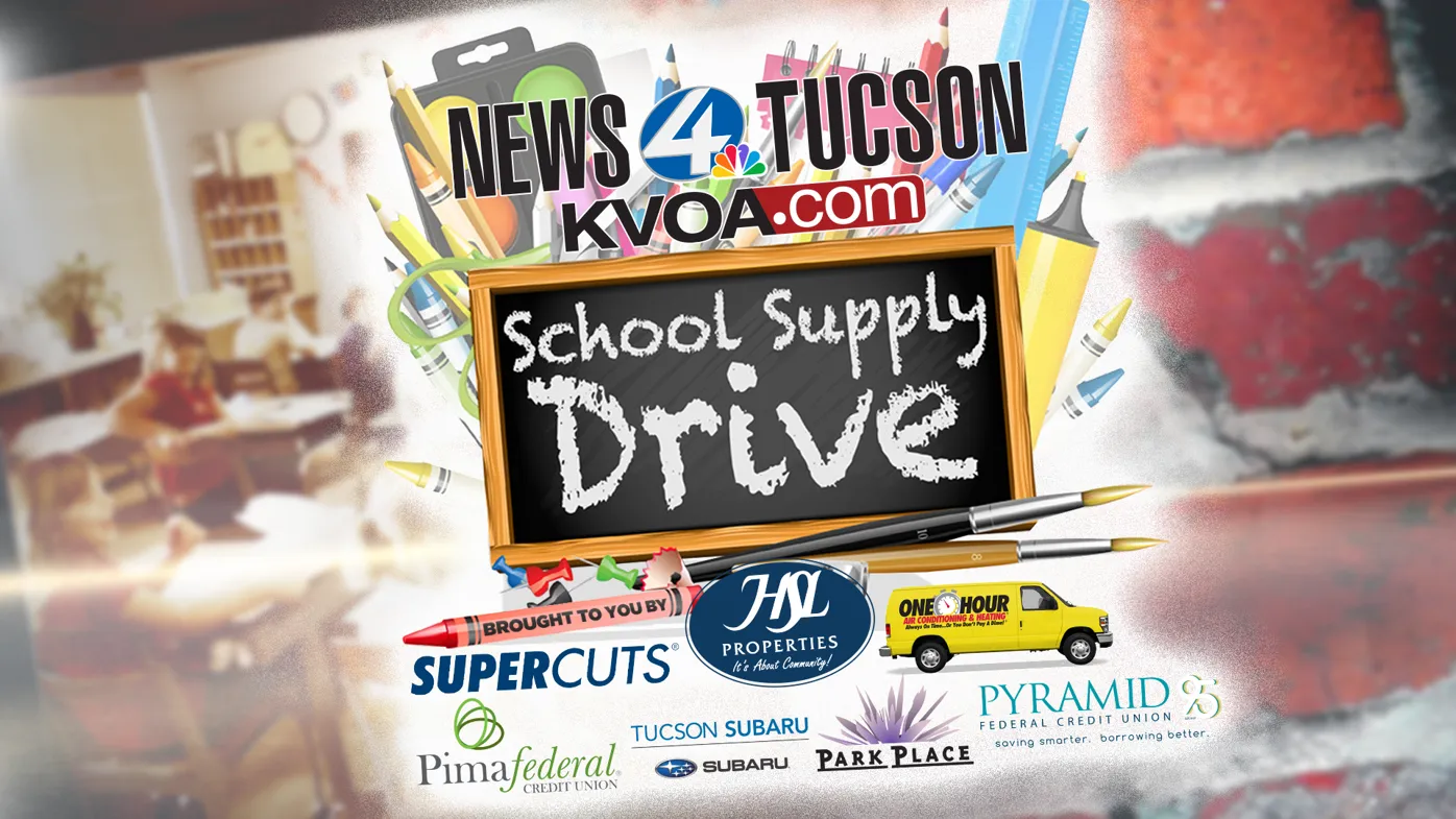 Join Us for the 7th Annual News 4 Tucson School Supply Drive!